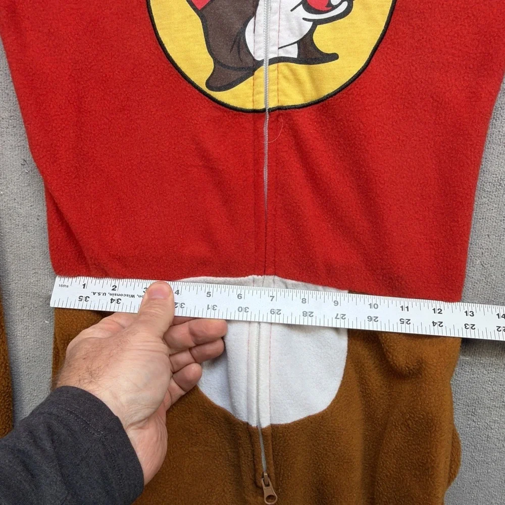Buc-ee's Hooded‎ One Piece Pajamas Youth XS Beaver Sleeper